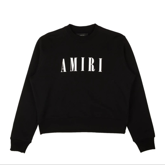 NEW AMIRI Black Core Logo Crewneck Sweatshirt SizeL $650 